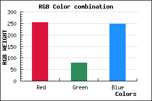 rgb background color #FF4FF7 mixer
