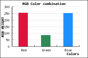 rgb background color #FF55FC mixer