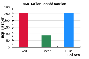 rgb background color #FF57FF mixer
