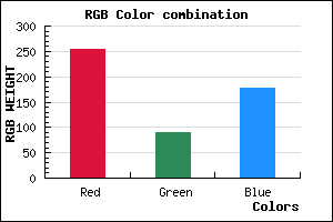 rgb background color #FF5AB2 mixer