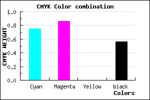 #1C0F6F color CMYK mixer
