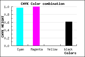 #030064 color CMYK mixer