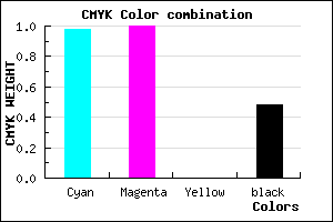 #030084 color CMYK mixer