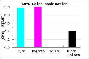 #030096 color CMYK mixer