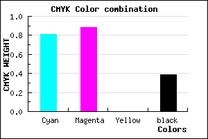 #1E129C color CMYK mixer