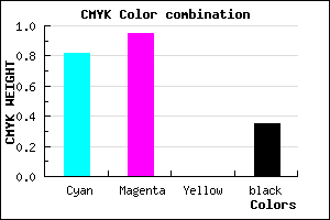 #1E08A6 color CMYK mixer