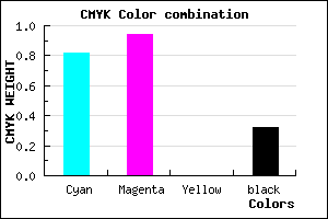 #1F0BAD color CMYK mixer
