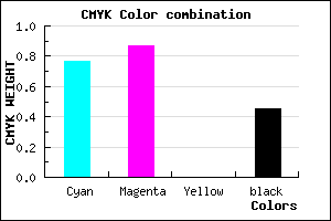 #20128B color CMYK mixer