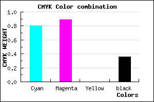 #2112A2 color CMYK mixer