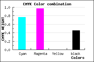 #21048D color CMYK mixer