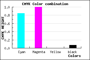 #2400EC color CMYK mixer