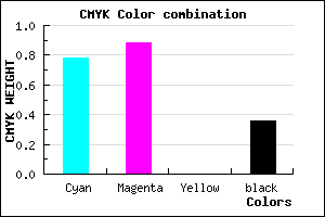 #2414A4 color CMYK mixer