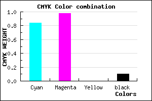 #2404E5 color CMYK mixer