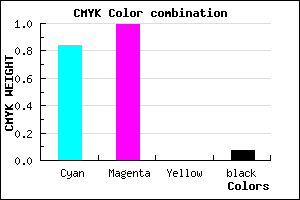 #2502EC color CMYK mixer
