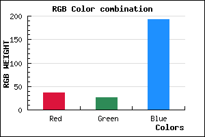 rgb background color #251BC1 mixer