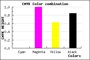 #26000E color CMYK mixer