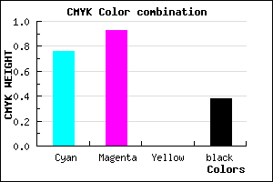 #260B9F color CMYK mixer