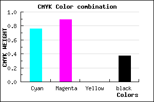 #2611A1 color CMYK mixer