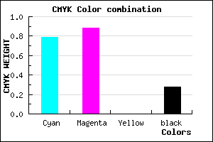 #2616B8 color CMYK mixer