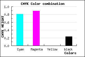 #2616C4 color CMYK mixer