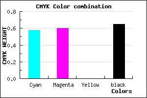 #26245A color CMYK mixer