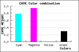 #270BB4 color CMYK mixer