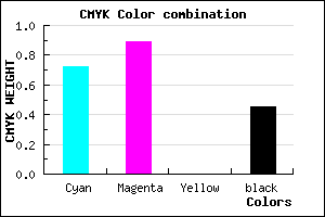 #270F8B color CMYK mixer