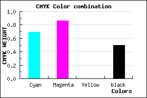 #27127F color CMYK mixer