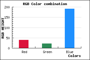 rgb background color #2716BF mixer