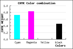#27188A color CMYK mixer