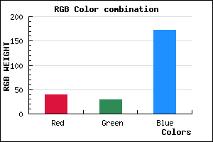 rgb background color #271DAC mixer