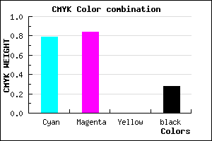 #271DB7 color CMYK mixer