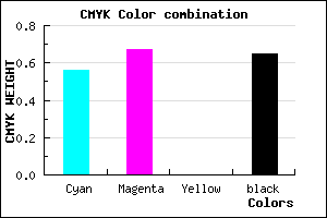 #271D58 color CMYK mixer