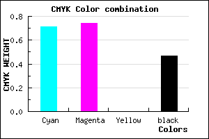 #272488 color CMYK mixer