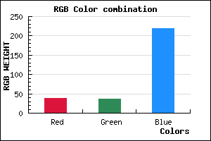 rgb background color #2724DB mixer
