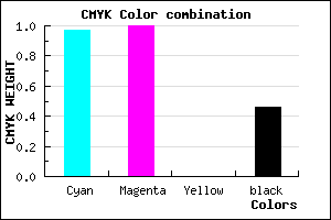 #04008A color CMYK mixer