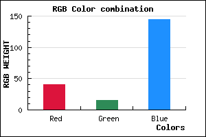 rgb background color #280F91 mixer