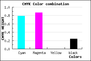 #2819C3 color CMYK mixer