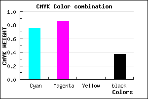 #2917A1 color CMYK mixer