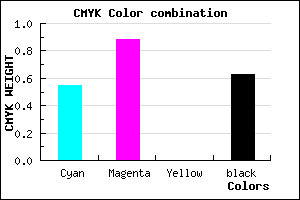 #2A0B5E color CMYK mixer