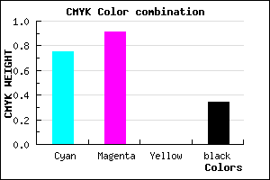 #2A0FA8 color CMYK mixer