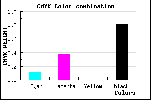 #2A1D2F color CMYK mixer