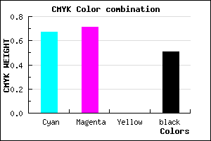 #2A247E color CMYK mixer