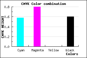 #2B1567 color CMYK mixer