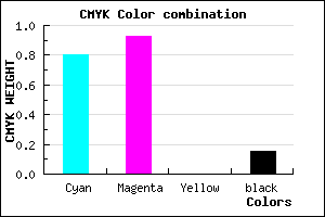 #2C0FDA color CMYK mixer