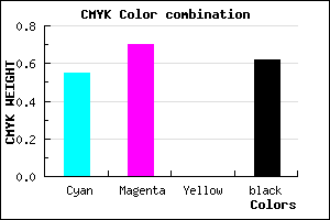 #2C1D62 color CMYK mixer