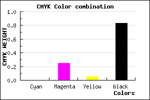 #2C212A color CMYK mixer