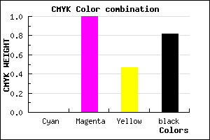 #2D0018 color CMYK mixer