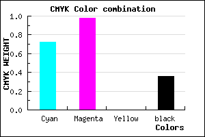 #2D04A3 color CMYK mixer