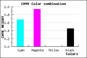 #2D088D color CMYK mixer